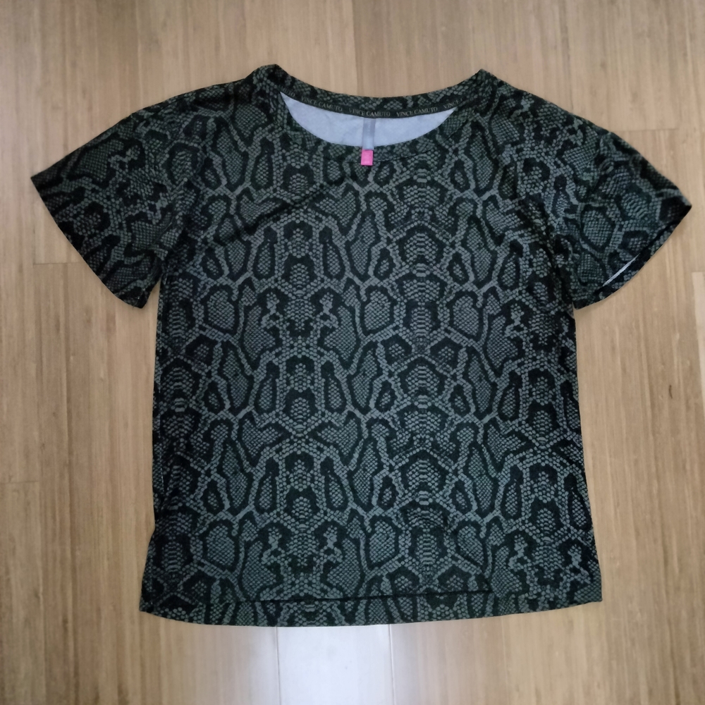 Vince Camuto Snake Print Super Soft Pajama Tee